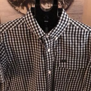 Rocawear Classic button down short sleeve med